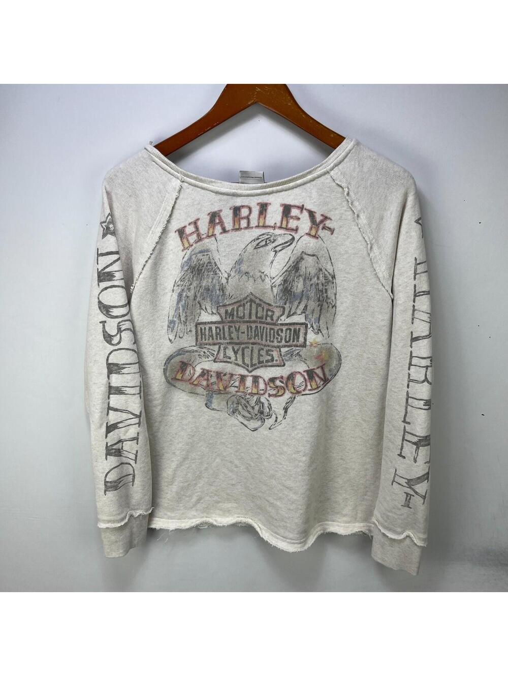 Vintage Harley Davidson Eagle Sweatshirt Womens XL